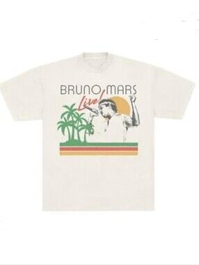 BRUNO MARS (2024) Official "Live in Los Angeles" Intuit Dome T-Shirt